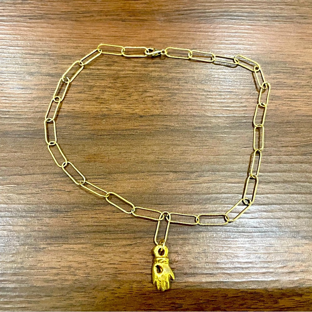 Alighieri, the hand of protection necklace, gold plated